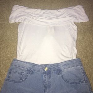 Off the shoulder bodysuit